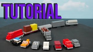 LEGO Micro Cars Truck and Train Tutorial [upl. by Asselem]