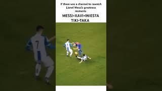 Messi Xavi Iniesta Tikitaka football messi shorts [upl. by Asaert]