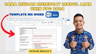 Cara Mudah Membuat Modul Ajar UKIN PPG 2024 [upl. by Dewees]