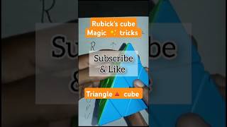 rubiks cube magic  how to solve pyraminx  pyramid cube solve cube trickshortsbollywoodmusic [upl. by Levitus]