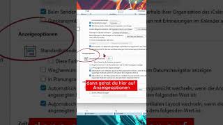 In Outlook Kalenderwochen anzeigen [upl. by Hewet]