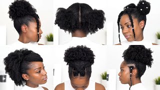 6 BACK TO SCHOOL HAIRSTYLES for NATURAL HAIR [upl. by Yasmine180]