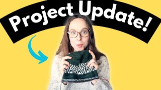 Knitting update and a NEW projectknittingpodcast [upl. by Aetnahc]