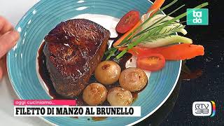 Filetto di manzo al brunello e aceto balsamico  Cantuccini di Prato [upl. by Kyre435]