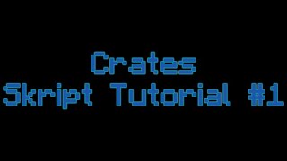 Crates Skript Tutorial 1  Minehut [upl. by Adnylam]