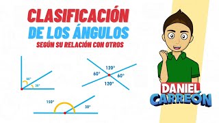 CLASIFICACIÓN DE LOS ÁNGULOS SEGÚN SU RELACIÓN CON OTROS Super facil  Para principiantes [upl. by Acenahs495]