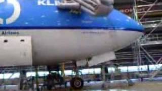 EMERGENCY SLIDE DEPLOY  klm boeing 747400 [upl. by Odraleba564]