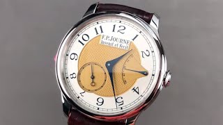 FP Journe Chronometre Souverain 38mm Stainless Steel SS CHR SOUV 38 FP Journe Watch Review [upl. by Mailli]