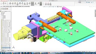 SolidWorks非标设计：吸附翻转180° 机构 [upl. by Goar]