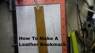 How To Make a Leather Bookmark [upl. by Livi]