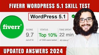 Fiverr WordPress 51 Skill Test Answers 2024 [upl. by Fillander]