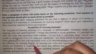 Necessity of learning grammar paragraph paragraph [upl. by Oulman]