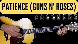 Guns N Roses  Patience  Easy Guitar  Chords amp Lyrics  Chitarra [upl. by Otrebilif]