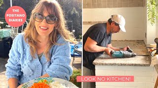 DESTROYING OUR KITCHEN AND THEN INVITING FRIENDS FOR LUNCH  The Positano Diaries EP 168 [upl. by Miharbi]