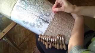 Bobbin Lace  How I made a nice doily Learned in Bobowa [upl. by Amena122]