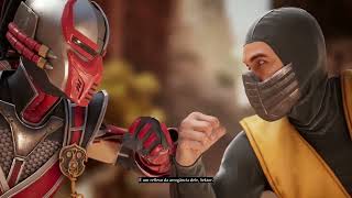 Sektor Classic Helmet vs Scorpion MK95 Mortal Kombat 1 gameplay [upl. by Nonie]