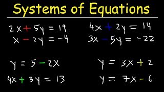 Solving Systems of Equations By Elimination amp Substitution With 2 Variables [upl. by Noned228]