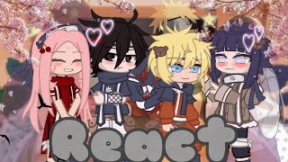 TEAM 7Hinata React ToNaruhina💜🦊AndSasusaku 🌸🖤Kakashi22 [upl. by Kesley]