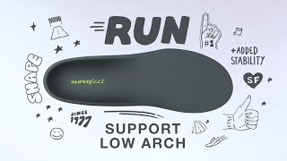 Superfeet® Run Support Low Arch Insoles [upl. by Revolc239]