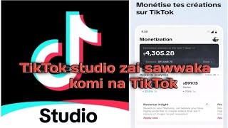 TikTok studio yana nuna maka in an fara biyan ka a TikTok [upl. by Leann940]