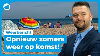 Weerbericht zomers weer op komst [upl. by Eillim]