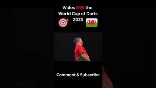 Wales WIN the World Cup of Darts 2023 darts shorts [upl. by Knah]