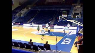 Panathinaikos in Moscow Day 3vs Maccabi Electra warm up [upl. by Darraj]