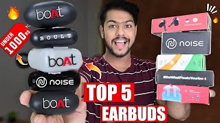 Top 5 Best Earbuds Under 1000 Rs🔥Best TWS Earbuds Of 2024 Boat 161Boat 131 amp More [upl. by Zackariah390]