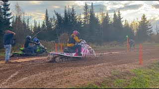 Snowmobile Grass drags 2023  CapPele NB [upl. by Almeida]