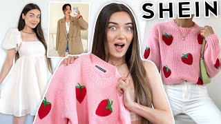 HUGE SPRING SHEIN CLOTHING TRY ON HAUL AD [upl. by Zimmer729]