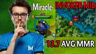 Miracle Picks INVOKER MID in 1 137 AVG MMR GAME [upl. by Lattimer]