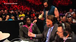 Dean Ambrose vs Bad News Barrett Raw March 2 2015 [upl. by Bound842]