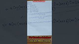 Class 12 Maths Ch 05 Differentiation Exercise 52 Qn 5 Solution  Ex 52 Qn5  Class 12 Qn5 Ex 52 [upl. by Adelaide]