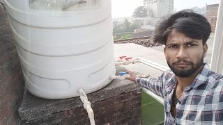 1000 litre water tank installation Pani ki Tanki ki fitting water tank fitting kaisel water tank [upl. by Giordano]