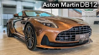 2024 Aston Martin DB12 Convertible in Magnetic Brown Exterior and interior in details [upl. by Anirok]