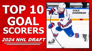 TOP 10 GOAL SCORERS from the 2024 NHL Draft Class [upl. by Jacquette809]