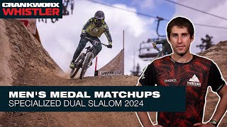 SPECIALIZED DUAL SLALOM WHISTLER  MENS PODIUM MATCHUPS [upl. by Arundell]