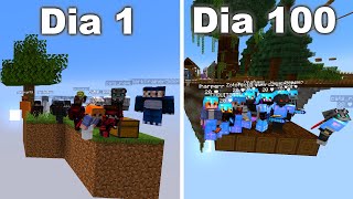 Esto hacen mis subs en 100 Dias de Skyblock Minecraft [upl. by Soilissav176]