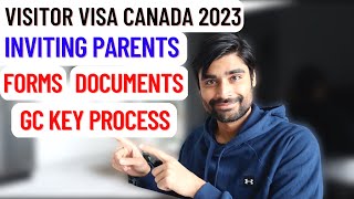 How to Apply for VISITOR VISA for PARENTS  GC Key  Canada 2023 [upl. by Tesil]