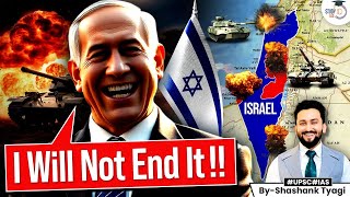 Why Is Israel Not Ending the War  IsraelPalestine Conflict  Geopolitics Simplified  UPSC GS 2 [upl. by Yelsnik829]