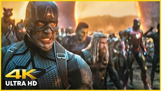 Avengers Assemble Portals Scene  Avengers Endgame Open Matte 4K UHD [upl. by Anisirhc]