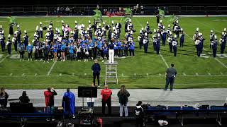 Eastview Middle School Band with the Bartlett High School Marching Hawks Halftime Show Oct 4 2024 [upl. by Cheung]