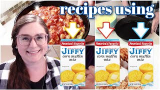 EASY RECIPES using JIFFY mix  JIFFY CORNBREAD FAMILY RECIPES  Jiffy Cornbread HACKS KIRSTI PICKENS [upl. by Waylen]