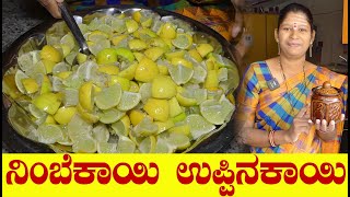 ಧಿಡೀರ್ ಉಪ್ಪಿನಕಾಯಿ ಮಾಡುವ ಸುಲಭ ವಿಧಾನNimbekai UppinakayiLemon PickleUttara Karnataka Recipe [upl. by Aronael]