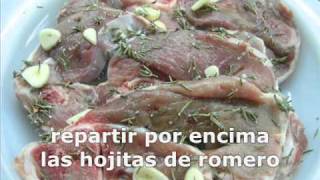 Chuletas de cordero al romero con su jugo [upl. by Broder194]