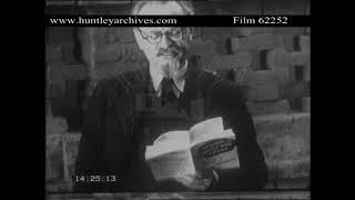 Trotsky Rejects Soviet Show Trials Archive film 62252 [upl. by Marya295]