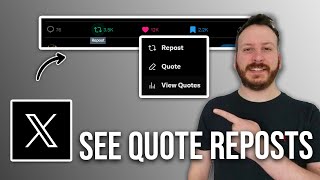 How To See X Twitter Quote Reposts Retweets [upl. by Gayleen]