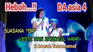 KEHEBOHAN duet LESTI DAN ZAINATUL HAYATina  DI saat rehearselGR [upl. by Young]