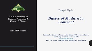 What is Mudarabah Contract  Islamic Banking [upl. by Enreval]