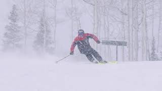 Ted Ligety and Kaylin Richardson Skiing Groomers at Deer Valley [upl. by Angrist63]